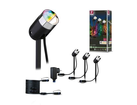 Zestaw opraw Plug & Shine PIKE 3x4,5W RGBW SH Zigbee IP67 24V antracyt / tworzywo sztuczne - 13