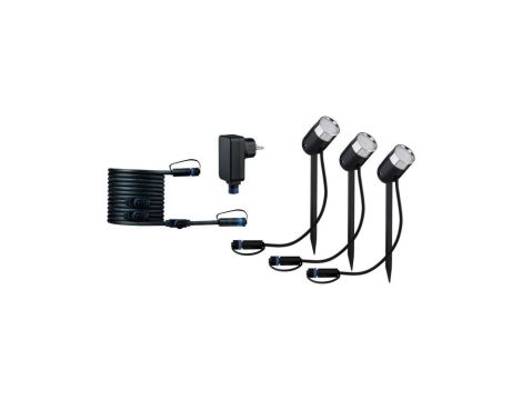 Zestaw opraw Plug & Shine PIKE 3x4,5W RGBW SH Zigbee IP67 24V antracyt / tworzywo sztuczne - 5