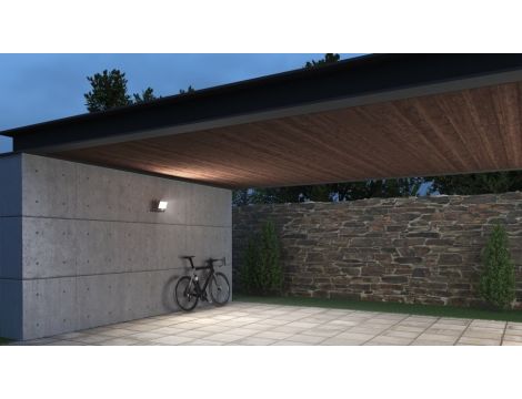 Naświetlacz z czujnikiem Steinel XLED ONE XL S LED PIR 42,6W 3000K 4200lm IP44 IK03 230V biały / aluminium - 3
