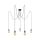 Lampa wisząca KETIL Neordic E27 max 5x60W IP20 230V czarny / metal / tworzywo sztuczne