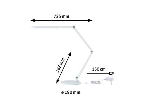 Lampka biurkowa FLEXBAR LED 9.5W DIM 700lm 3000/4000/6500K 230V biały / aluminium - 6
