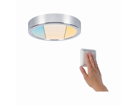 Plafoniera AVIAR LED DIM 13W 1050lm okrągła 220mm 2700-6500K IP44 230V chrom /  tworzywo sztuczne - 4