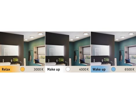 Plafoniera AVIAR LED DIM 24W 2200lm okrągła 3060mm 2700-6500K IP44 230V chrom /  tworzywo sztuczne - 6