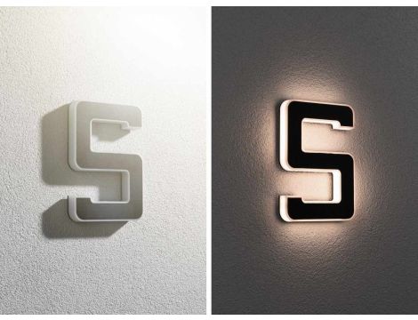 Oprawa elewacyjna SOLAR LED numer domu 5 3000K IP44 wymienny akumulator / czarny / tworzywo sztuczne - 2