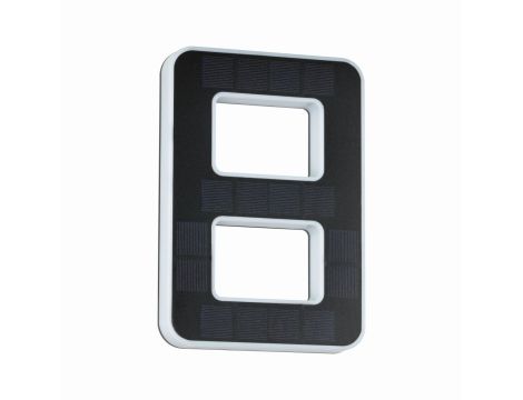 Oprawa elewacyjna SOLAR LED numer domu 8 3000K IP44 wymienny akumulator / czarny / tworzywo sztuczne - 6