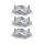 Oprawa do wbudowanie CHOOSE zestaw 3szt. wychylna 50 st. 84mm max.3x10W  230V  aluminium