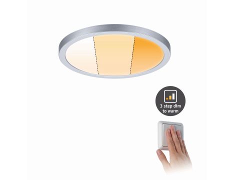 Plafoniera VariFit AREO LED DIM 13W 1200lm 2000-4000K okrągła 175mm IP44 230V chrom matowy / tworzywo sztuczne - 5