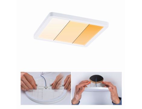 Plafoniera VariFit AREO LED DIM 13W 1200lm 2000-4000K 175x175mm IP44 230V biały matowy / tworzywo sztuczne - 6