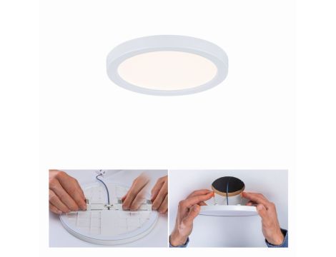 Plafoniera VariFit AREO LED 6.5W 550lm 3000K okrągla 118mm IP44 230V biały matowy / tworzywo sztuczne - 4
