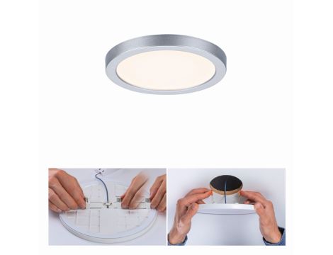 Plafoniera VariFit AREO LED 6.5W 550lm 3000K okrągla 118mm IP44 230V chrom matowy / tworzywo sztuczne - 4