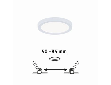 Plafoniera VariFit AREO LED 6.5W 500lm 4000K okrągla 118mm IP44 230V biały matowy / tworzywo sztuczne - 5