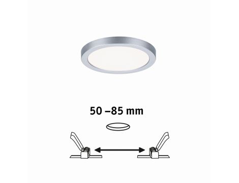 Plafoniera VariFit AREO LED 6.5W 500lm 4000K okrągla 118mm IP44 230V chrom matowy / tworzywo sztuczne - 5