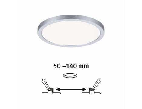 Plafoniera VariFit AREO LED 13W 1200lm 4000K okrągła 175mm IP44 230V chrom matowy / tworzywo sztuczne - 6