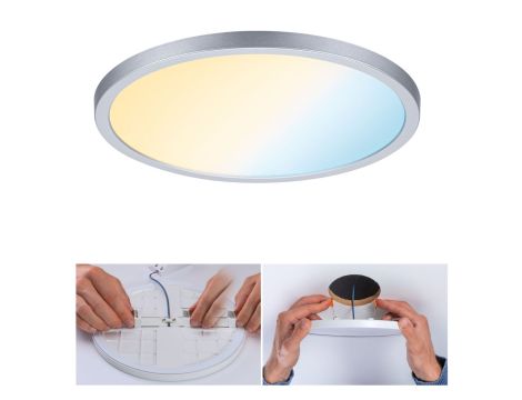 Plafoniera VariFit AREO LED DIM SM Zigbee 16W 1400lm 3000-6500K okrągła 230mm IP44 230V chrom matowy / tworzywo sztuczne - 6