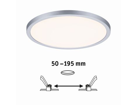 Plafoniera VariFit AREO LED DIM SM Zigbee 16W 1400lm 3000-6500K okrągła 230mm IP44 230V chrom matowy / tworzywo sztuczne - 7