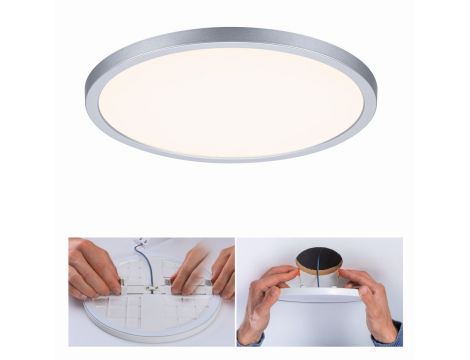 Plafoniera VariFit AREO LED DIM 16W 1400lm 3000K okrągła 230mm IP44 230V chrom matowy / tworzywo sztuczne - 5