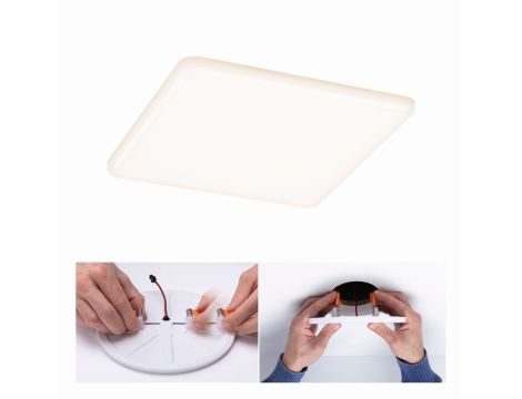 Veluna VariFit Panel LED IP44 17W 3000K 3-st ściemniane 185x185mm Tworzywo sztuczne - 5