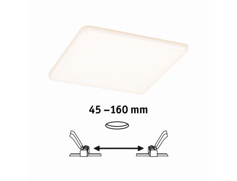 Veluna VariFit Panel LED IP44 17W 3000K 3-st ściemniane 185x185mm Tworzywo sztuczne - 6