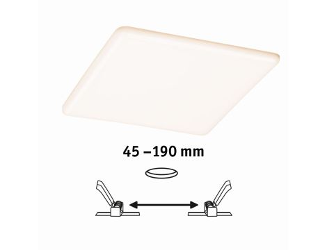 Veluna VariFit Panel LED IP44 21W 3000K 3-st ściemniane 215x215mm Tworzywo sztuczne - 6