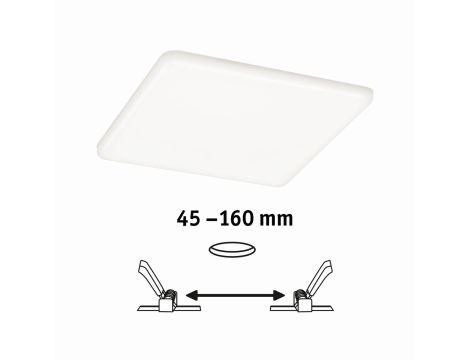 Veluna VariFit Panel LED IP44 17,5W 4000K 3-st ściemniane 185x185mm Tworzywo sztuczne - 6