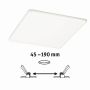 Veluna VariFit Panel LED IP44 22W 4000K 3-st ściemniane 215x215mm Tworzywo sztuczne - 6