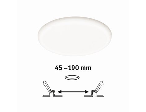 Veluna VariFit Panel LED IP44 22W 4000K 3-st ściemniane 215mm Tworzywo sztuczne - 6