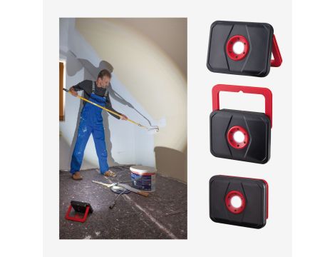 Naświetlacz roboczy akumulatorowy LED DIM 5W USB 440lm IP65 6500K DC5V czarno / czerwony tworzywo sztuczne - 6