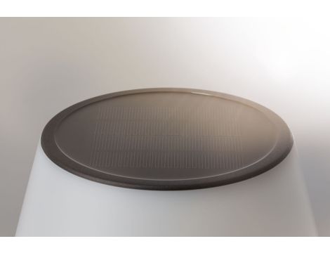 Lampka stołowa solarna LILLESOL LED  3-STEP DIM 45lm 3000K IP44 stal nierdzewna / metal - 7