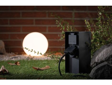 Zewnętrzna kolumna zasilajaca RIO 4GN. 230V IP44 stal szlachetna / antracyt - 3