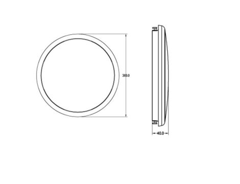 Plafoniera SUNLIGHT LED 21W okrągła 300mm 2328lm IP65 4000K czujnik ruchu i zmierzchu 230V biały / tworzywo sztuczne - 4