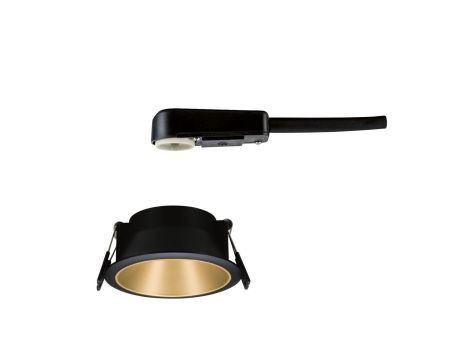 Oprawa do wbudowania COLE GU10. max. 10W 88mm 230V czarny matowy/ złoty matowy - 3