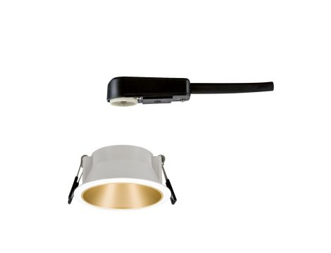 Oprawa do wbudowania COLE GU10. max. 10W 88mm 230V biały matowy/ złoty matowy - 3