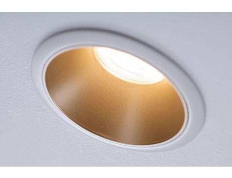 Oprawa do wbudowania COLE GU10. max. 10W 88mm 230V biały matowy/ złoty matowy - 5