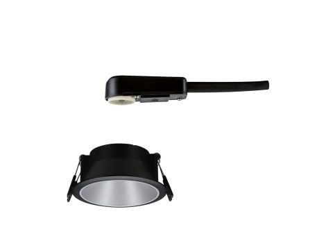 Oprawa do wbudowania COLE GU10. max. 10W 88mm 230V czarny matowy/ srebrny matowy - 5