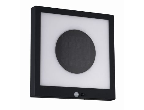 Oprawa elewacyjna TAIJA LED solar PIR 3000K 35lm 300x300 IP44 antracyt - 2
