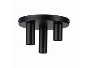 Lampa sufitowa Neordic Skogen plafon max.3x20W E27 230V czarny / metal
