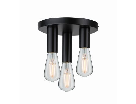 Lampa sufitowa Neordic Skogen plafon max.3x20W E27 230V czarny / metal - 5