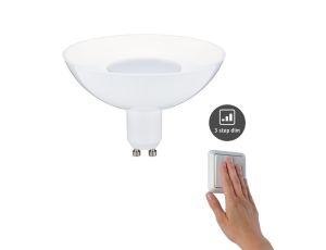 Źródło światła LED GU10 DIM 3-STEP 4.9W 360lm 3000K 230V biały / tworzywo sztuczne