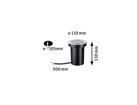 Oprawa dogruntowa FLOOR GU10 max.10W IP65 230V stal nierdzewna - 6