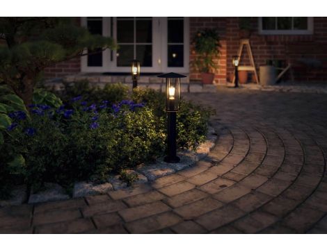 Oprawa elewacyjna CLASSIC IP44 max.15W E27 230V ciemnoszara / metal / szkło - 4