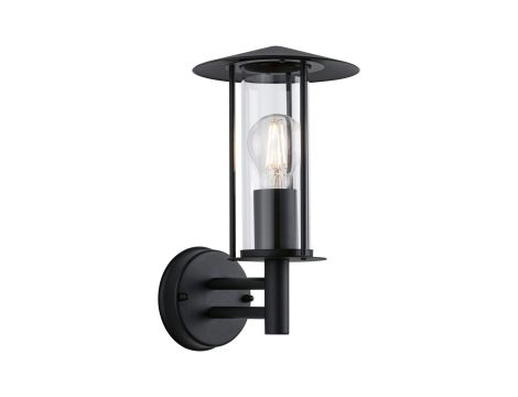 Oprawa elewacyjna CLASSIC IP44 max.15W E27 230V ciemnoszara / metal / szkło