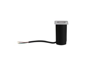 Oprawa do wbudowania HOUSE LED 2W 20lm 3000K IP67 kwadratowa 230V szczotkowane żelazo / stal nierdzewna