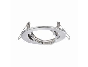 Oprawa wpuszczana max. 3xW GU10 230V ruchoma 3-częściowy zestaw bez źródła Żelazo szczotkowane - image 2