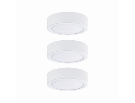Zestaw opraw meblowych z zasilaczem LED 3x 3,5W 2700K Biały - 3