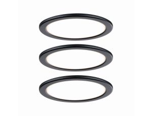 Zestaw opraw meblowych z zasilaczem LED 3x 3,5W 2700K Czarny - image 2