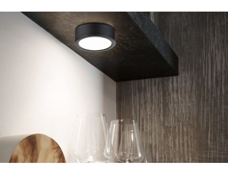 Zestaw opraw meblowych z zasilaczem LED 3x 3,5W 2700K Czarny - 5