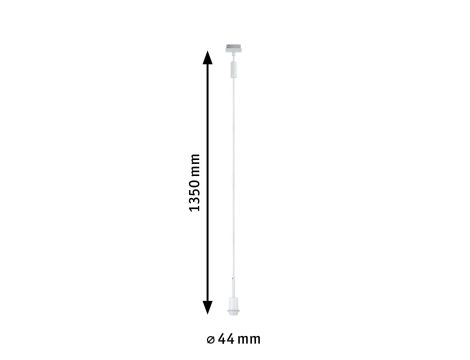 Lampa wisząca na szynoprzewód URail Deco System E14 max.1x20W 135cm 230V biały / metal - 5