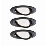 Oprawa do wbudowania NOVA COIN LED DIM wychylna zestaw 3xW6 470lm 84mm 2700K IP23 230V czarny mat - 2