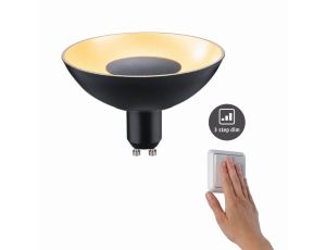 Źródło światła LED GU10 DIM 3-STEP 4.9W 170lm 1900K 230V czarny złoty / tworzywo sztuczne