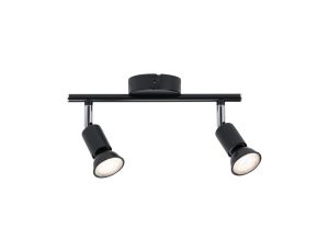 Oprawa ścienno-sufitowa CAROLINA GU10 max. 2x10W IP44 230V antracyt / chrom - image 2